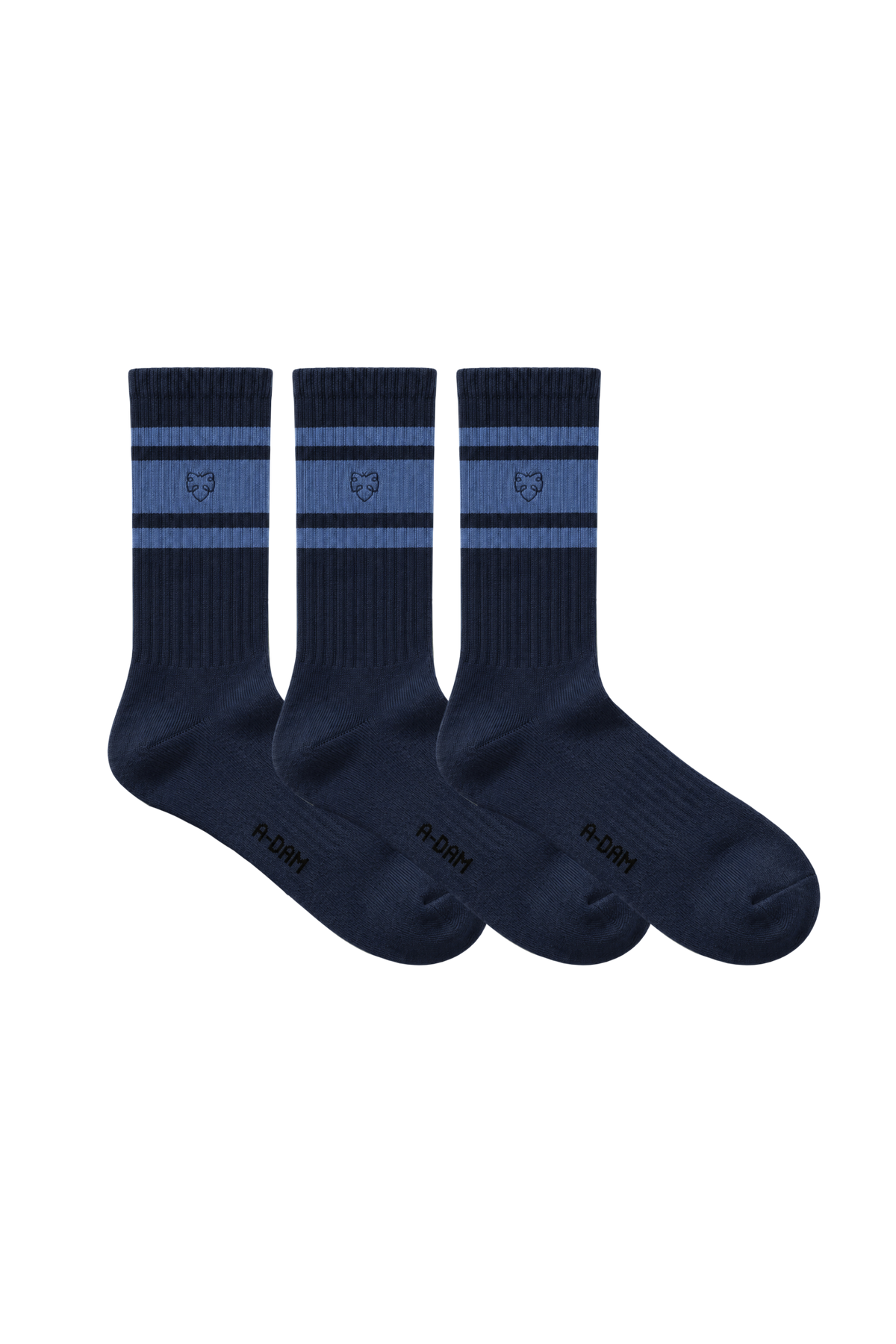 CHAMP Crew Socken 3P Navy Stripes