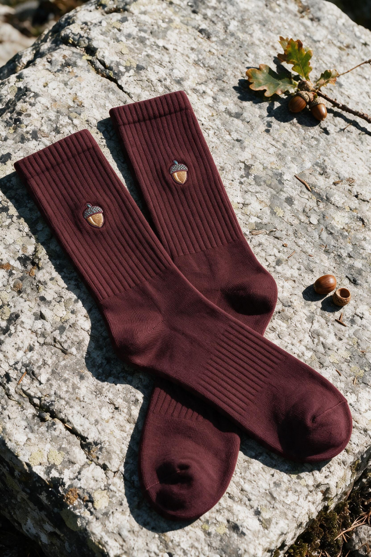 CHAMP Crew Sokken Burgundy Acorn