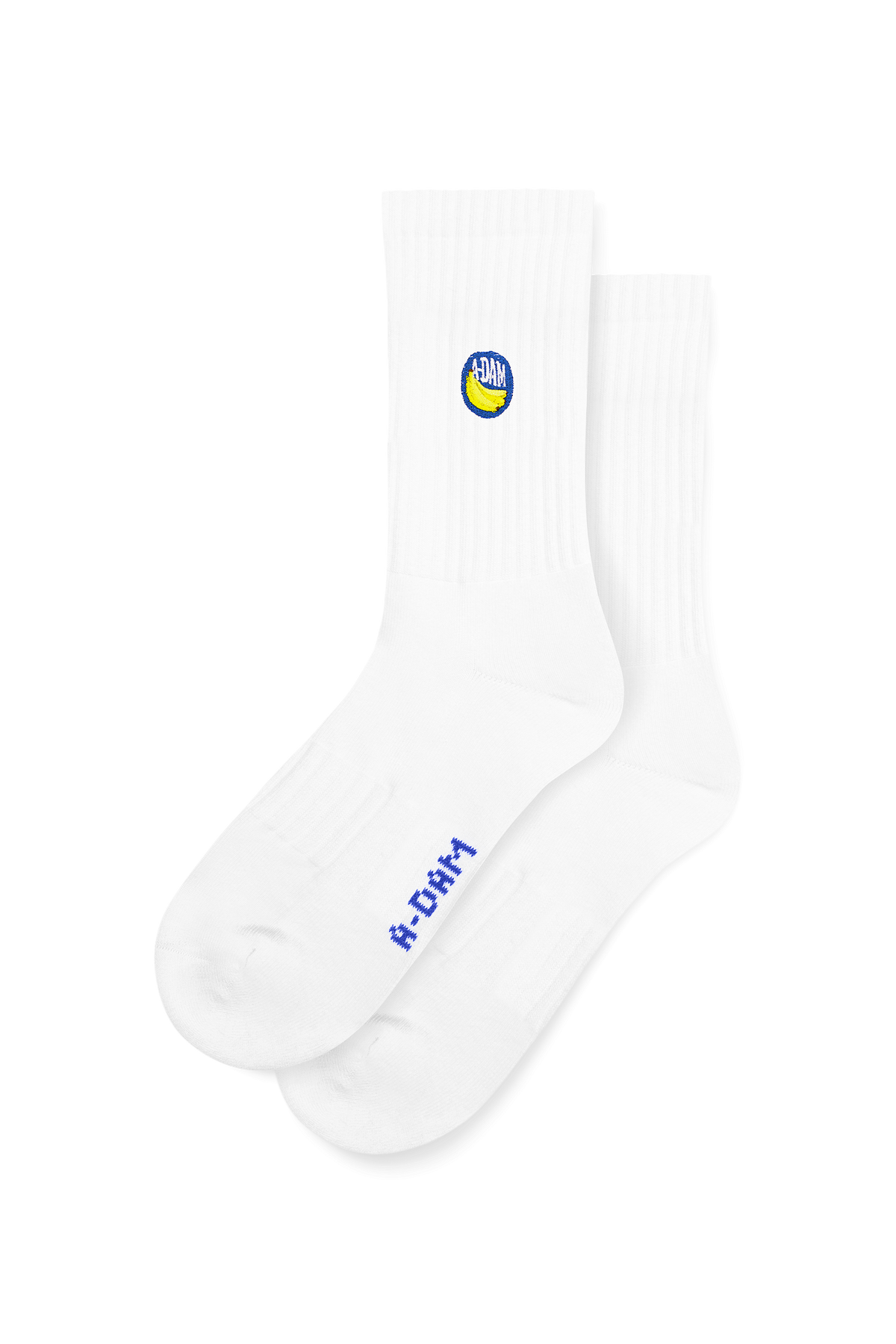 CHAMP Crew Socken Weiß Banana Sticker