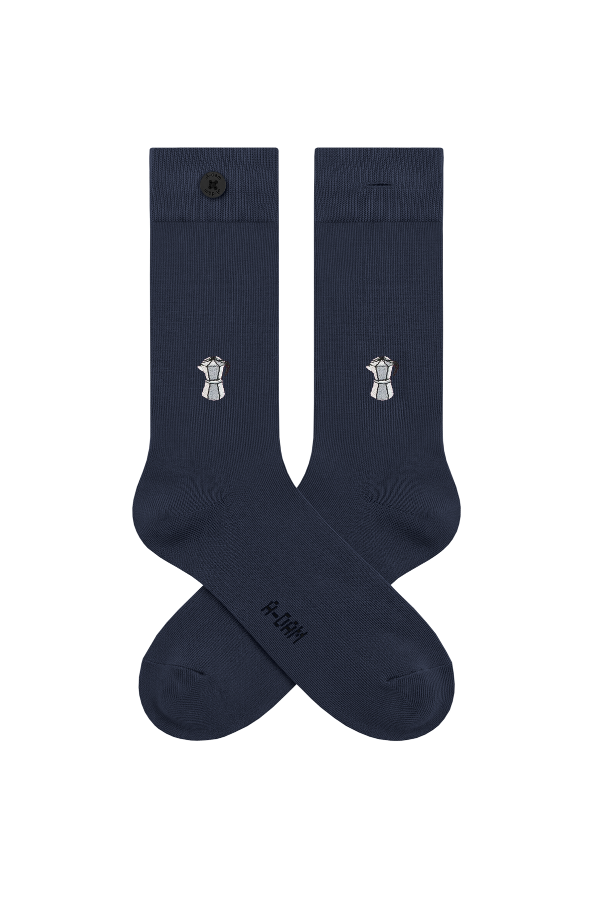 ICON Casual socks 2P Burgundy Croissant Navy Percolator