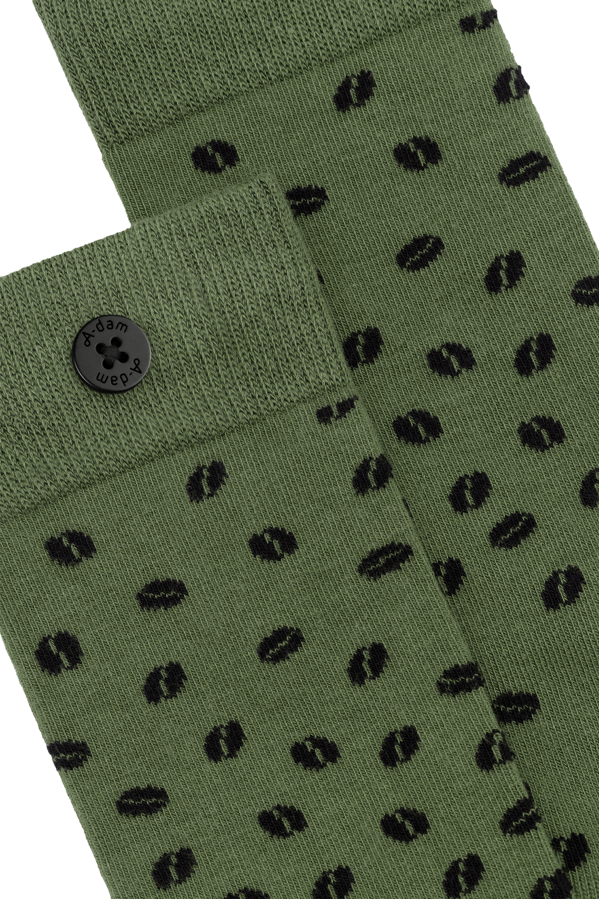 ICON Socks Green Coffee Falling Beans