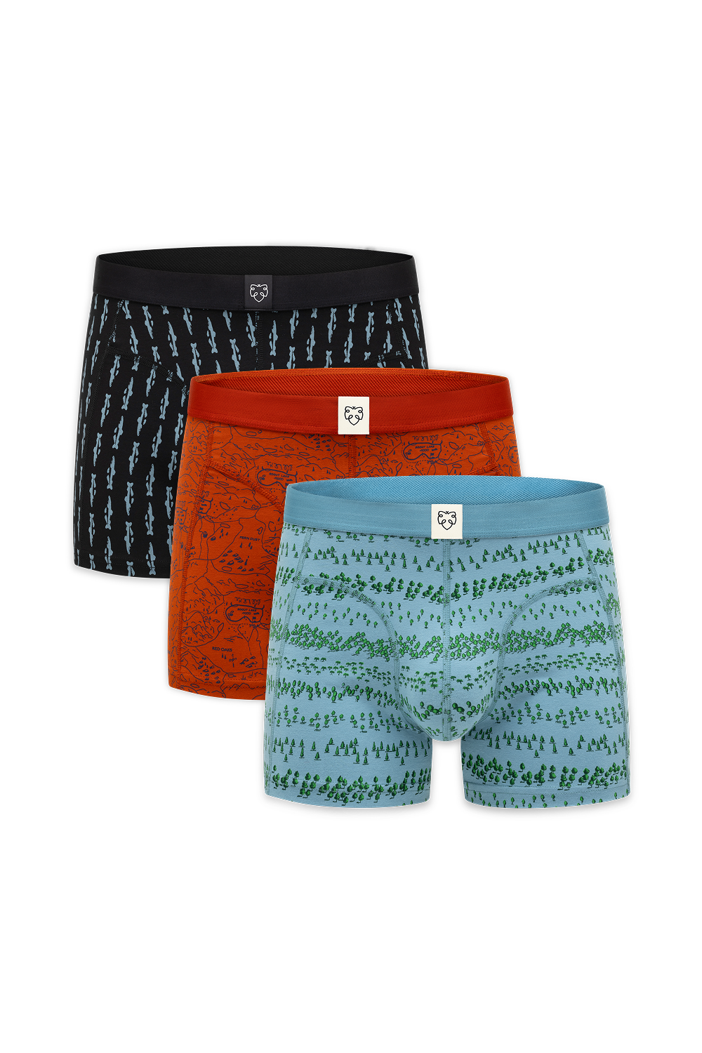 Black Trouts, Ginger Scoutmap & Blue Forest 3-Pack