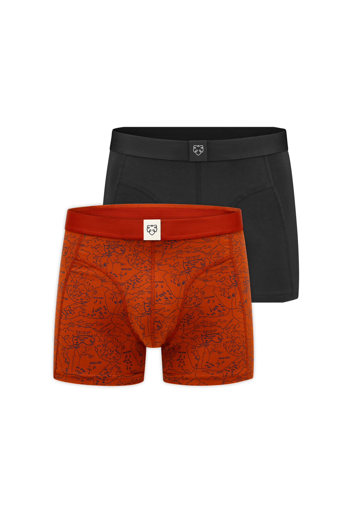 ACE Boxer short 2P Ginger Scoutmap_Black