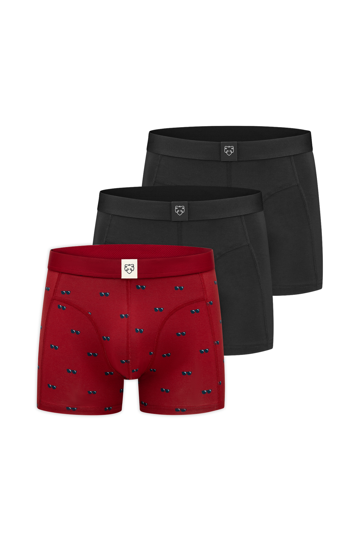 ACE Boxer short 3P Red Sunnies_ Black