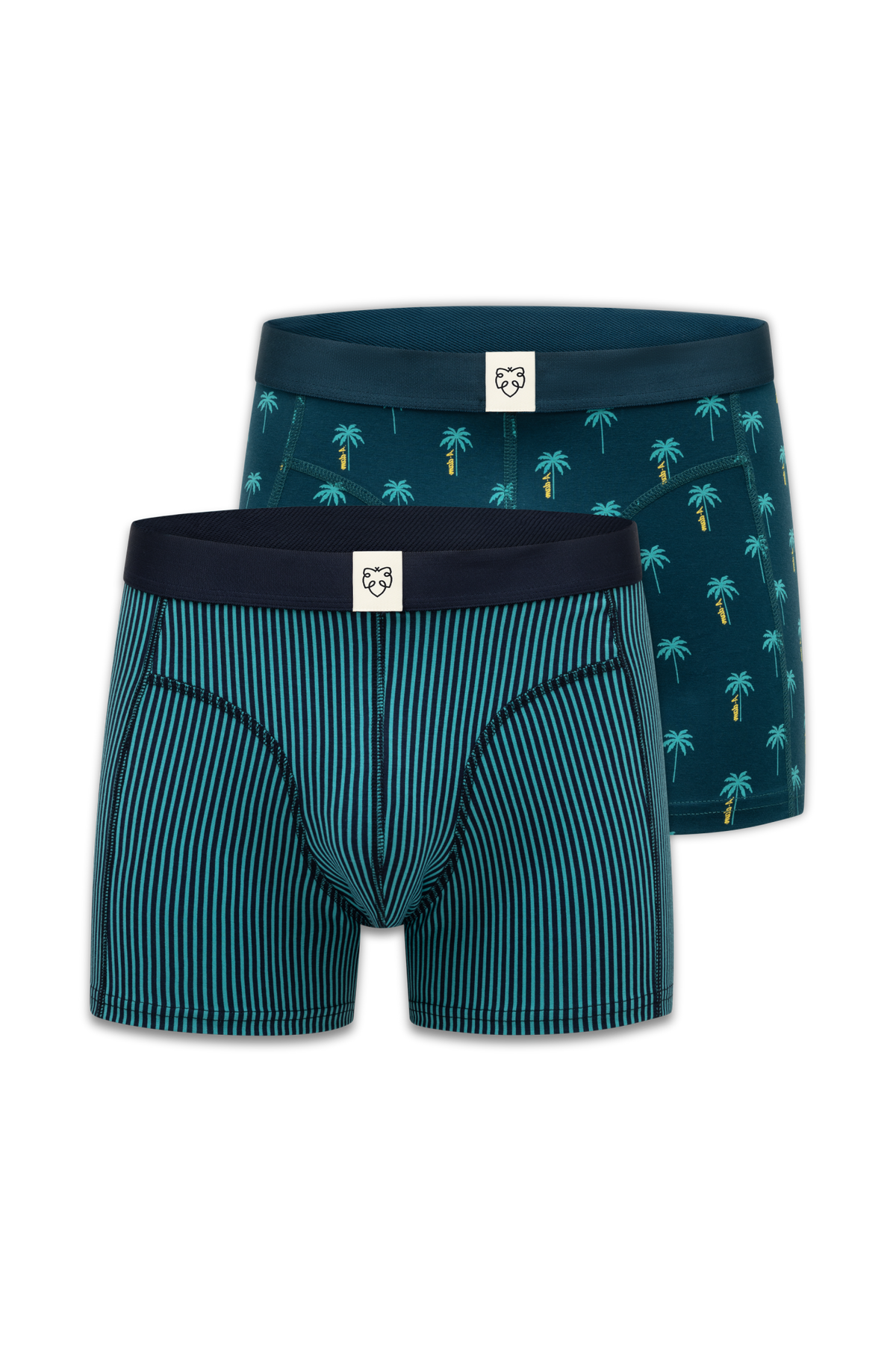 ACE Boxer short 2P Blue A-dam Palms_Navy Twotone