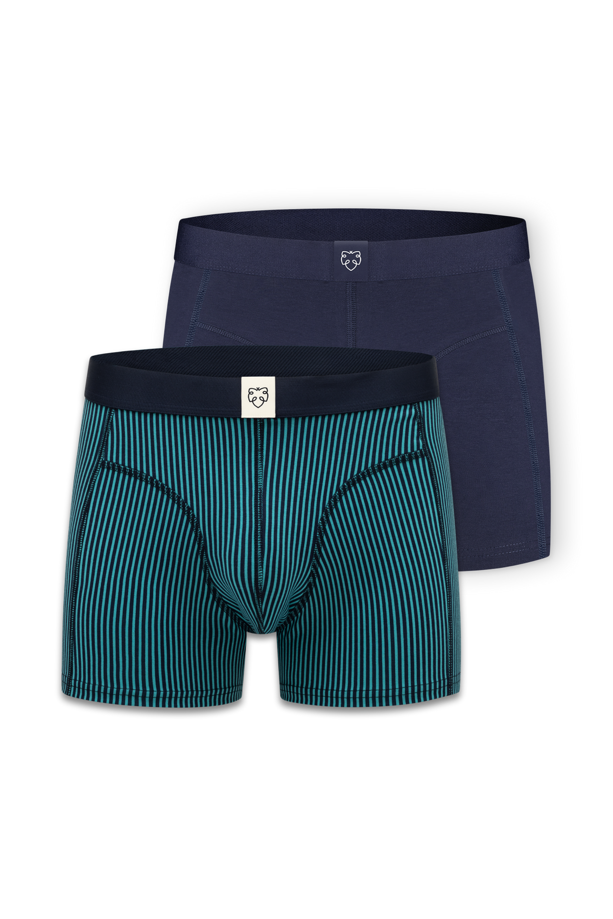 ACE Boxer short 2P Navy Twotone stripe_Dark Navy
