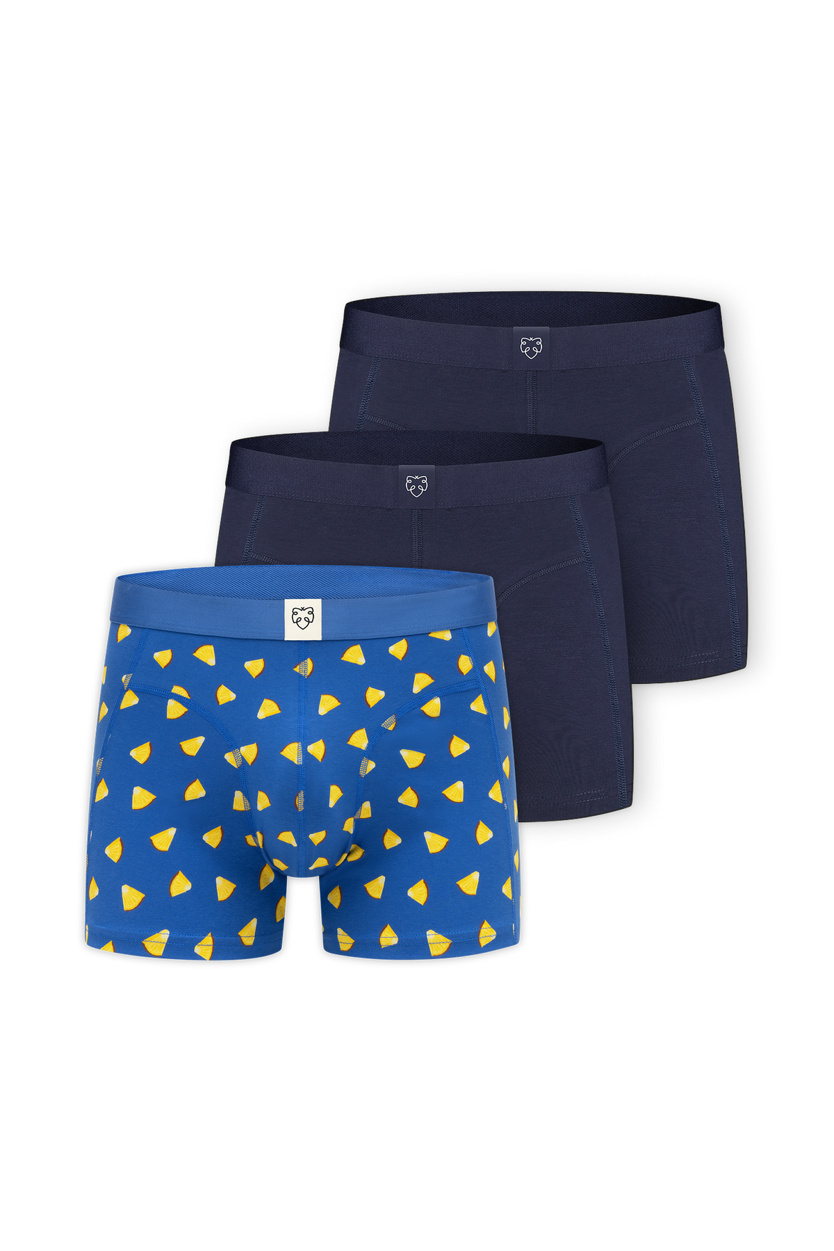 ACE Boxer short 3P Blue Pineapple juice_Dark navy