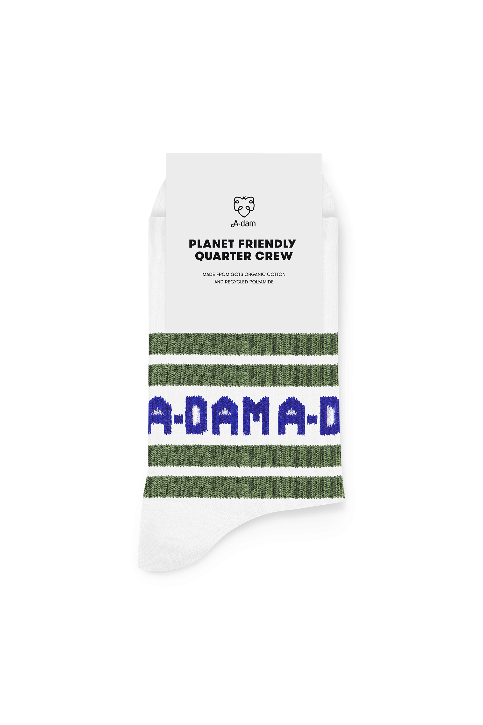 White A-dam Striped