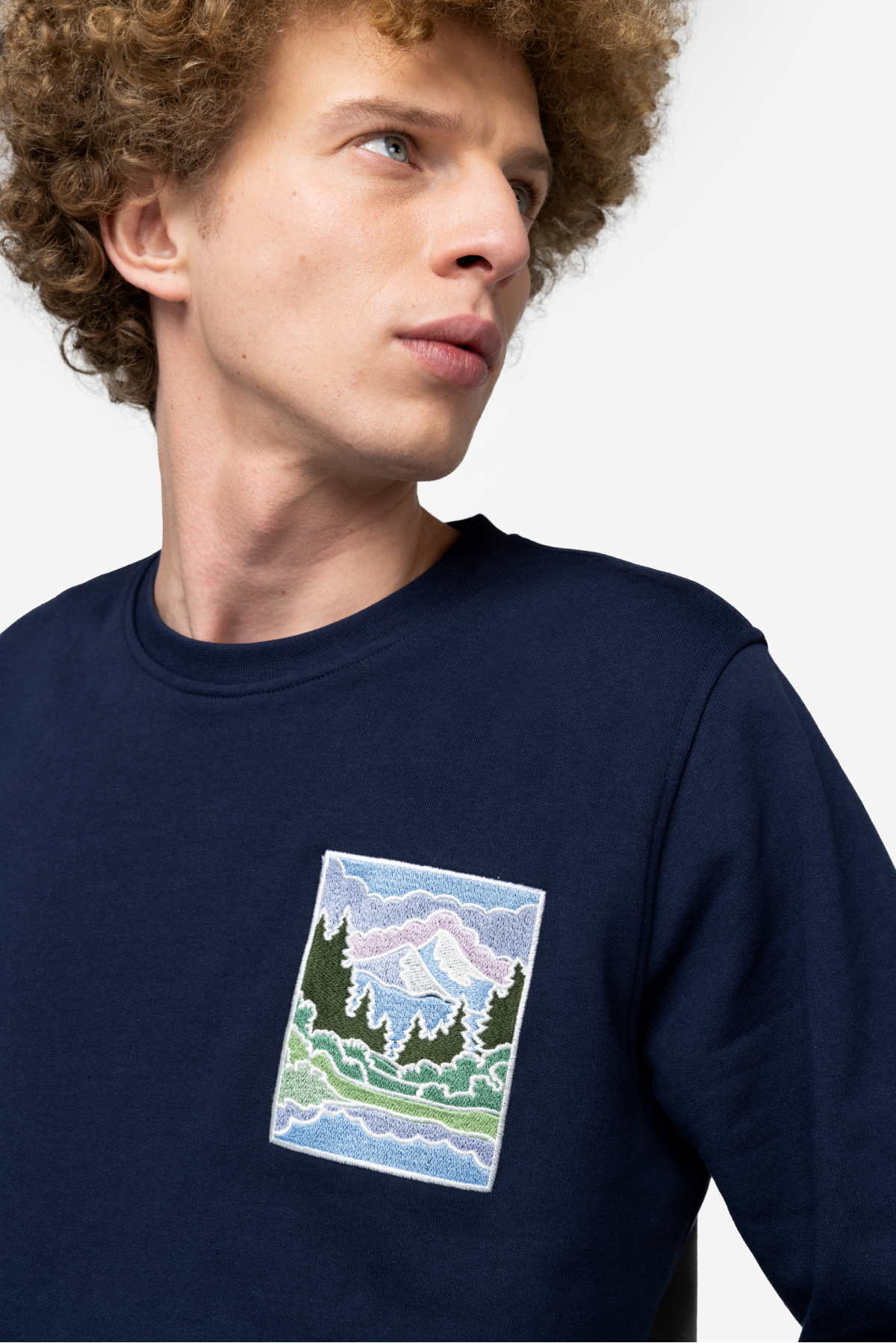 Sweatshirt Bob Ross Painting Emb